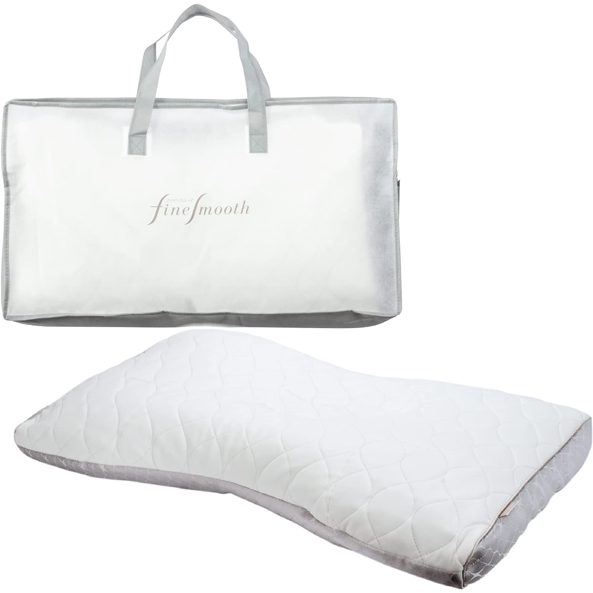 Nishikawa Fine Smooth Pillow, Height, Ordinary Elastomer Pipe, Quilt360 (Patented) Supports Smooth Turning and Tossing and Turning, Special 3D Structure Fits Head and Shoulders, Adjustable Height with