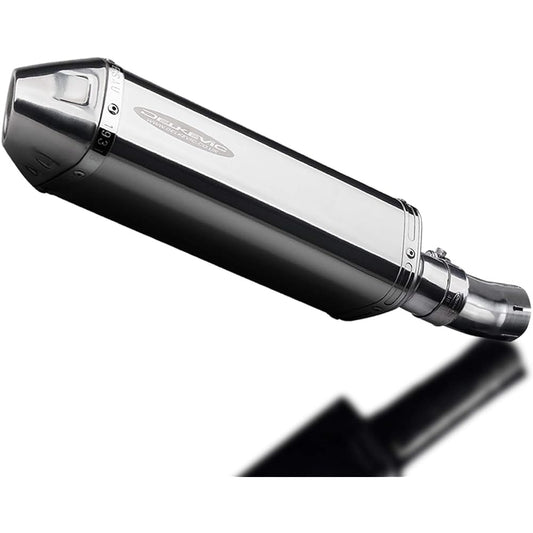 DELKEVIC Slip-on Stainless Steel Tri-Oval Muffler for HONDA CB1000R NEO 2018 320mm KIT12JT