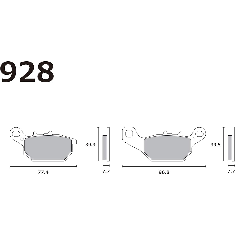 RK Brake Pad FINE ALLOY55-Fine Alloy 55-For Street Axis'Z Front 928FA5