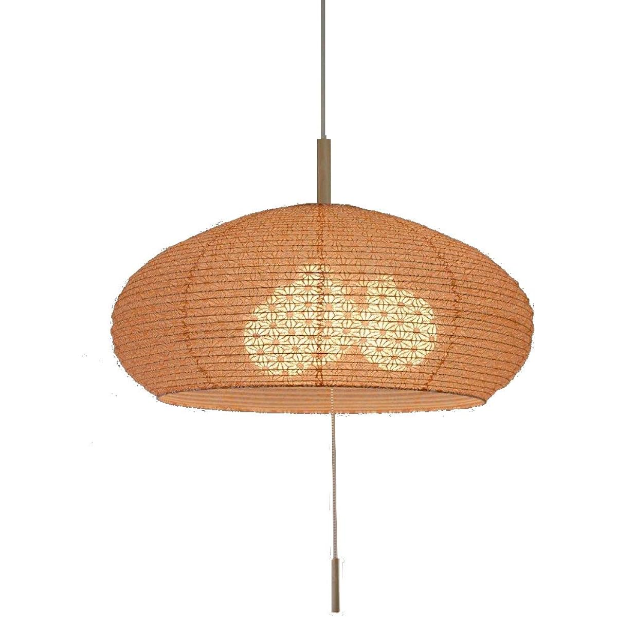 Colorful Design Japanese Style Lighting Washi Lighting Colorful 3 Light Pendant Light SPN3-1019 Dome Bulb Sold Separately<Asaba Brick->Red SPN3-1019