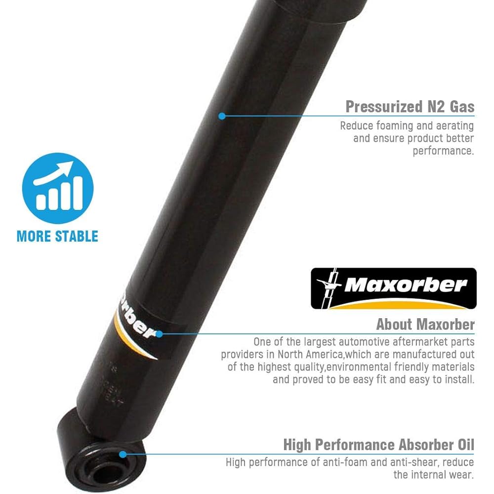 MAXORBER Rear Set Shock Struts Absorber Escape 2001-2007 Compatible Mazda Trivate 01-06 Mercury Mariner 05-07 Shock Absorver 344356 312589 313480 313478 313478