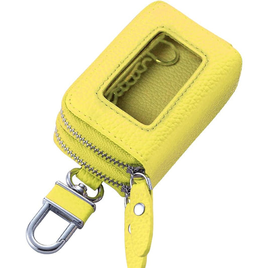 [AWESOME] Smart key case double zipper type with clear window Lime ASK-CMW007