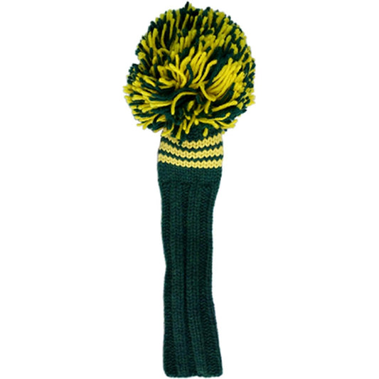 Jan Craig Head Cover Handmade Head Cover for #3 Fairway Kelly/Yellow(Masters) 2017JCKY3 Size: Total length 14 inches (excluding POM), POM width 5 inches (width)