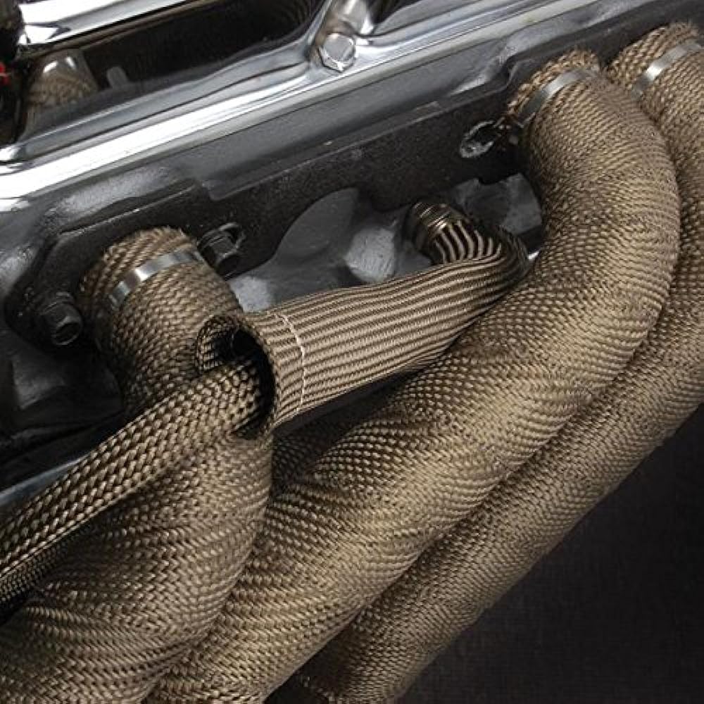 Titanium Exhaust Wrap - 4" x 100 ft - TITANIUM