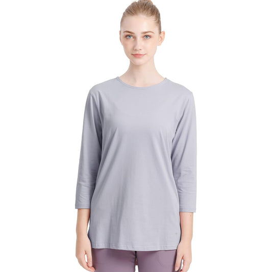 [Loopa] Basic T-shirt, Women's, 3/4 Sleeve, Quick Drying, Cool Touch, Training Sports