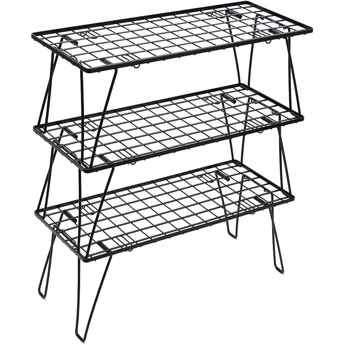 PYKES PEAK Camp Rack TOUGH LIGHT Can also be used as a bonfire table Folding Stacking Rack Storage Outdoor Camping