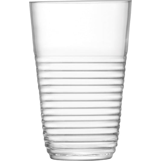 LSA Flower Vase Clear Height 26cm GROOVE G1497-26-171