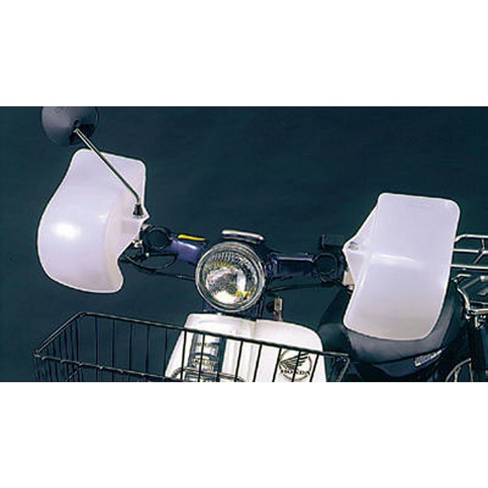 Okubo Manufacturing Knuckle Guard White Bike Motorcycle KG-2900