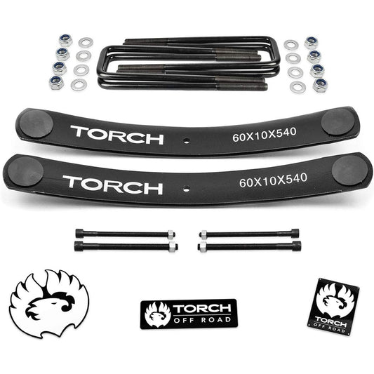 TORCH 1.5 inch-2 inch rear Add a Leaf lift kit 8.5 inch square U bolt 1995-2021 type Toyota Takoma 2WD 4WD TRD SR5