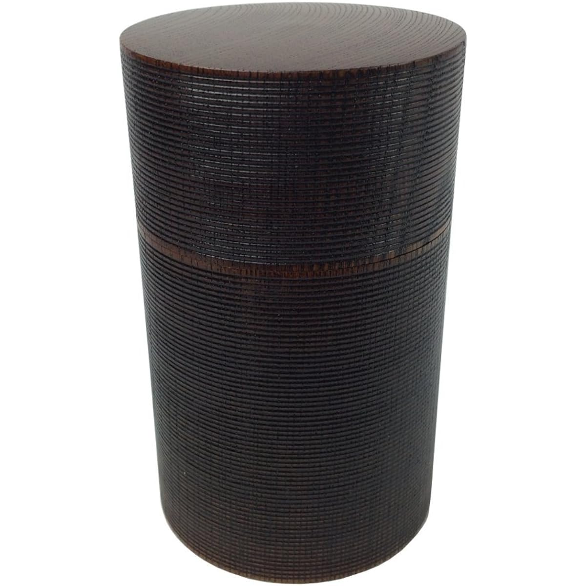Nakatani Brothers Company Yamanaka Lacquerware Sensuji Masterpiece Tea Caddy Common Wood (Medium) W82-5