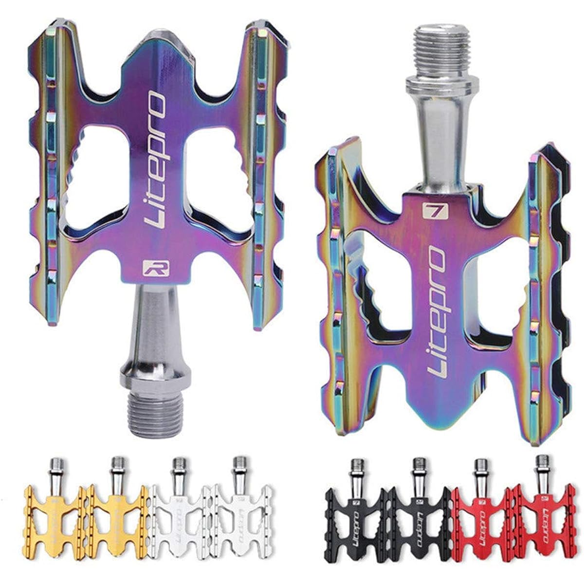 Litepro Folding Bike Pedals Sealed Bearing Aluminum Alloy Anti-slip MTB Road Bike BMX Universal Bicycle Pedals
