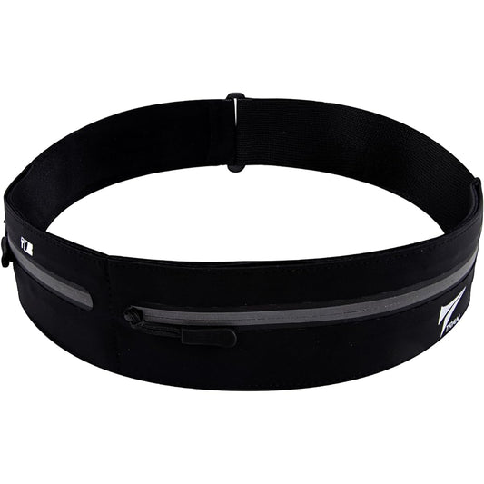 Running Pouch Splashproof Waist Pouch TRAN [Popularly used by Japanese national team players] Large elastic capacity Fits well and does not shake easily Smartphone storage Separate key and card slots Convenient for jogging and marathons (S, BLACK-Holeles