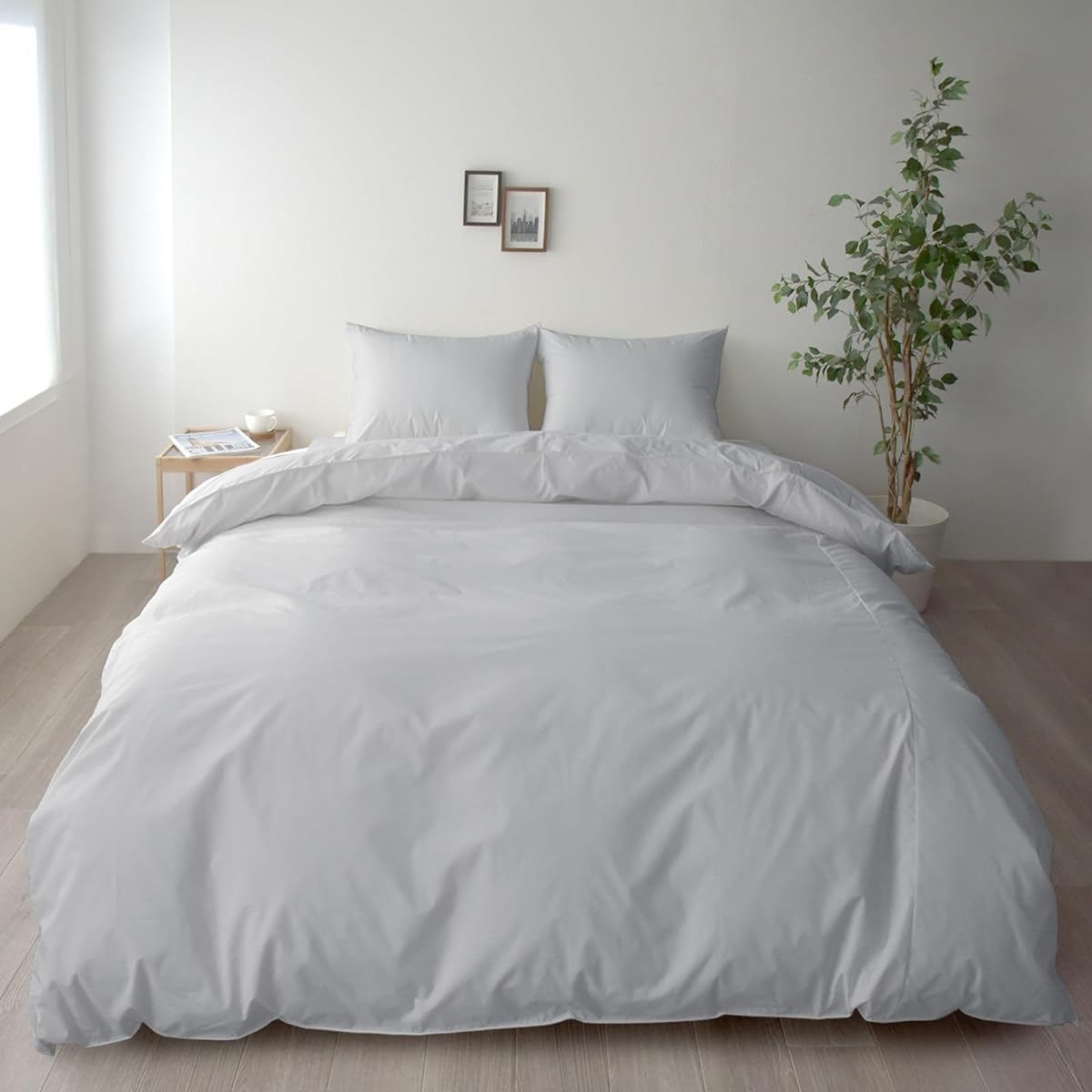Anti-mite, Made in Japan, Duvet Cover, Queen, Hay Fever Prevention, Recommended by the Japan Atopy Association, House Dust Prevention, Allergy Prevention, Throw Cover, Duvet Cover, Sheets, No Chemicals, Allergy Stop (Foggy Gray, Queen)