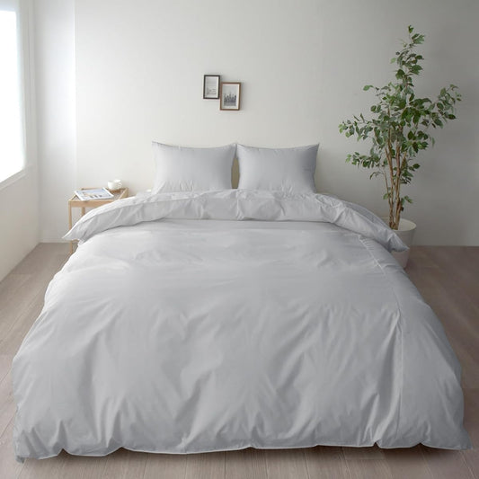 Anti-mite, Made in Japan, Duvet Cover, Queen, Hay Fever Prevention, Recommended by the Japan Atopy Association, House Dust Prevention, Allergy Prevention, Throw Cover, Duvet Cover, Sheets, No Chemicals, Allergy Stop (Foggy Gray, Queen)