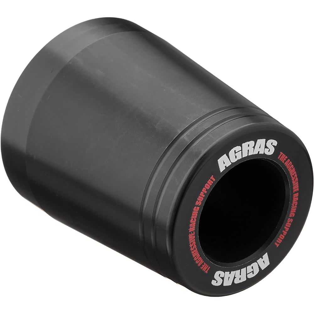 AGRAS Slider Repair Logo Frame (Cone Type) Mounting Hole Diameter: 10mm Total Length: 60mm Outer Diameter: 50mm Duracon: Black 342-00R-P60B