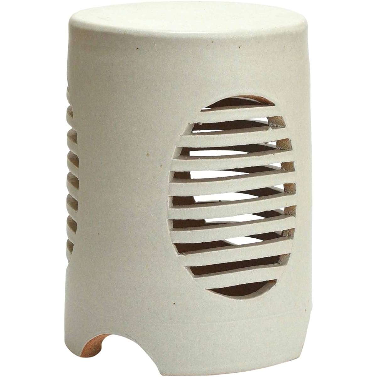 White RS-W Shigaraki Garden Light with LED Lighting Garden Pottery Light Size: Diameter 200mm x Height 270mm