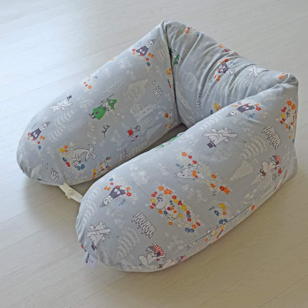 baby.e-sleep 3WAY multi cushion Moomin Misty Gray 0 months~