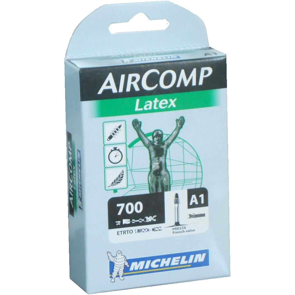 Michelin Latex Tube 700C Presta AIRCOMP Latex A1 (700 x 22/23c (Valve Length 40mm)) [Parallel Import]