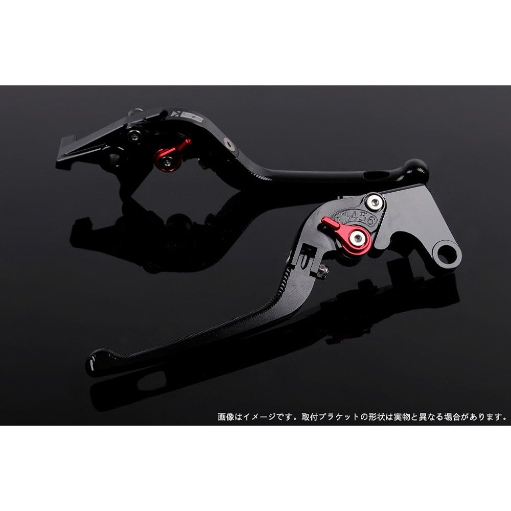 SSK foldable adjustment lever 3D type clutch & brake set Lever body: Black Adjustment: Red (VERSYS 1000 2015-(VERSYS))(VERSYS 650 2015-(VERSYS))(VULCAN/S 650cc 15-(Vulcan)) KA0406108-