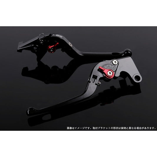 3D foldable adjustment lever brake & clutch set Lever color: Black Adjustment color: Red (X-11)/(CB400SF HYPER VTEC Revo /CB400SB NC42 ABS car)/(CB400SF VTEC NC39 early model)