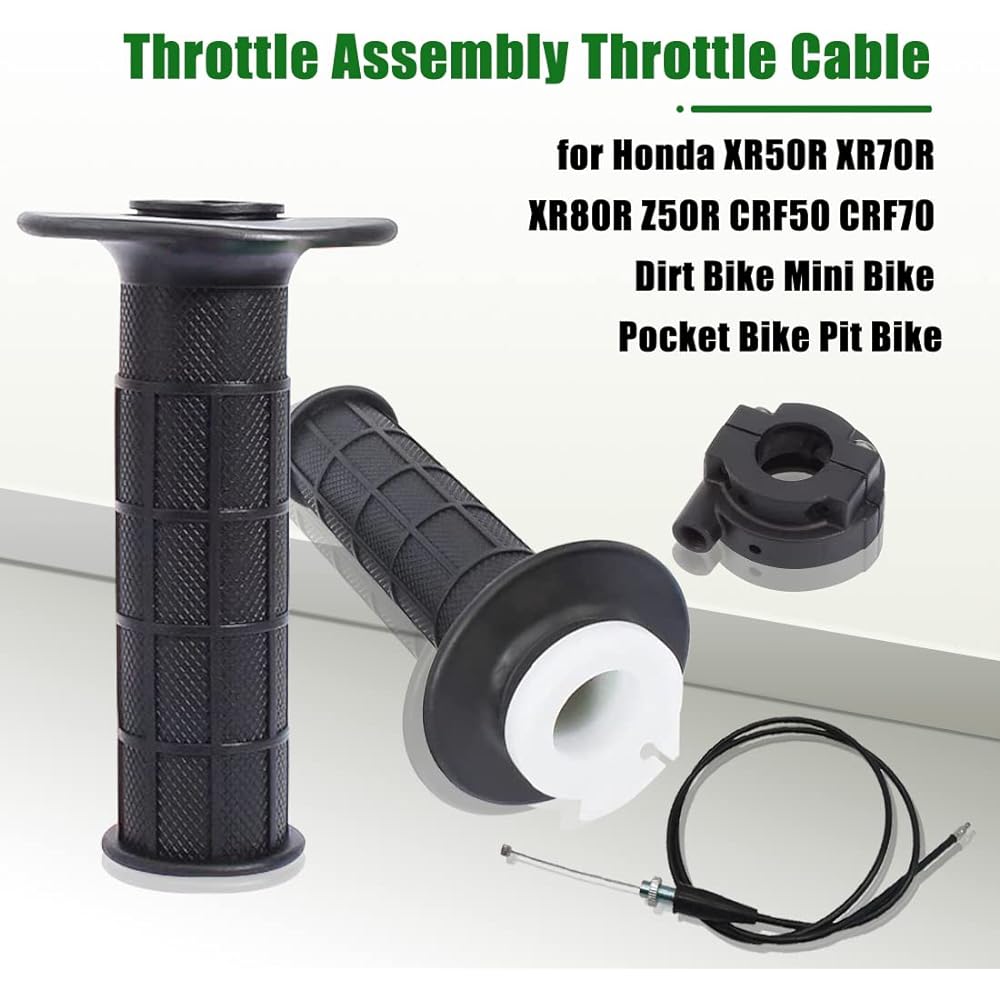 Throttle & cable grip case set HONDA XR50R XR70R XR75 XR80R Z50R XR100R