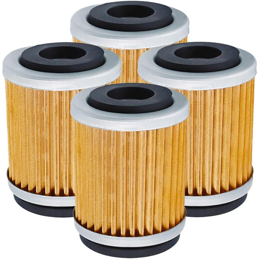 Motorcycle Oil Filter Y/AMA-HA YFM 200 225 for Moto-4 Big Bear Tracker YFM 230 250 Bruin YFB250 Tri-Moto YTM 200 225 (Color : 4pcs-yellow)