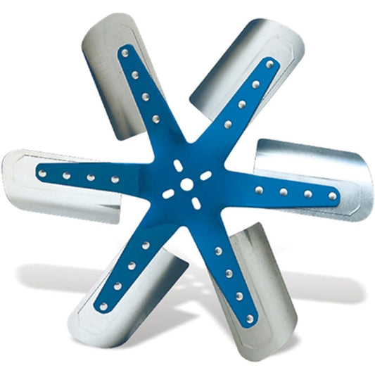 FLEX-A-LITE 1317 Blue Star Stainless Steel 6 Blade 17 inch Flex Fan