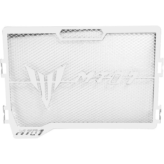 Stainless Steel Motorcycle Radiator Guard, Protective Grille Cover, Suitable for Yamaha MT07 2014-2019 (Silver)