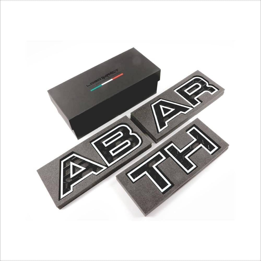 Eve Design Abarth 695 / 595 Series 4 and later dedicated front grill decoration kit Logo Impact 2 LIA series (painted) Product number: LIA-WH2 [White]