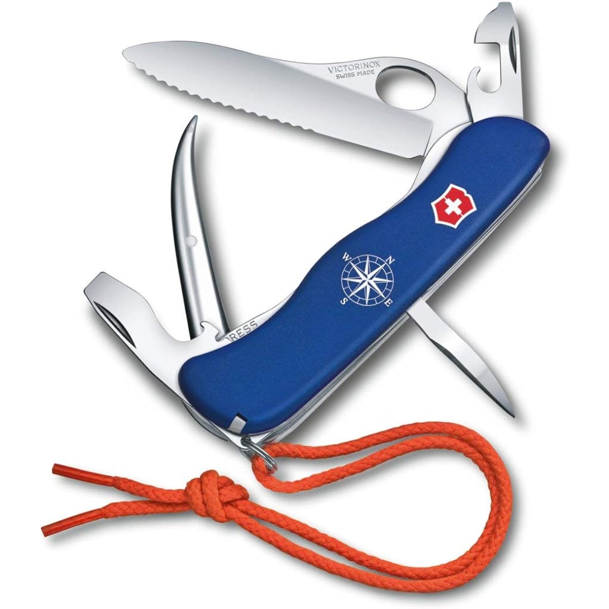 VICTORINOX Skipper Knife Lanyard Shackle Key Equipped with Marlin Spike Swiss Made Multi Tool with 18 Functions [Domestic Genuine Product]