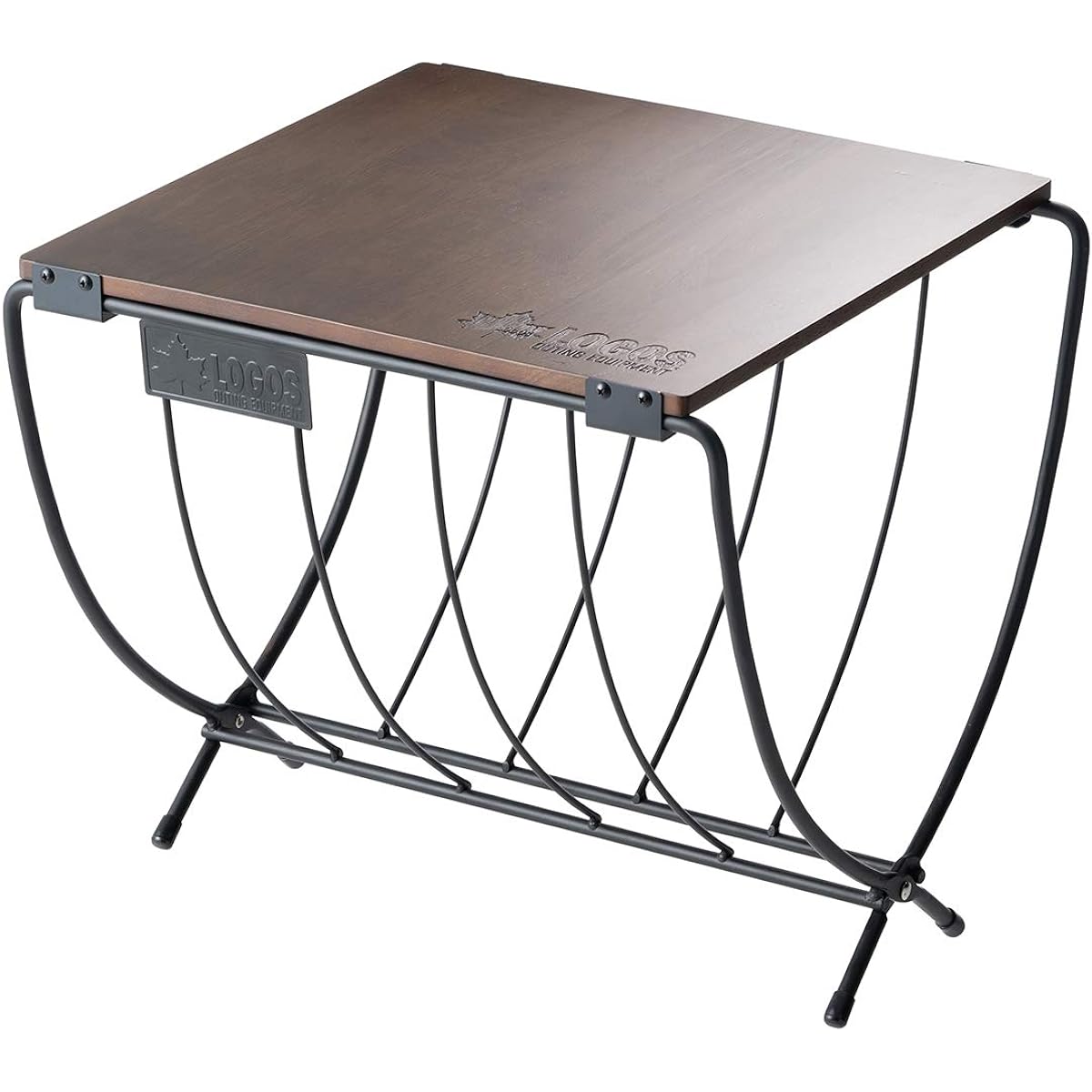 LOGOS Wide Firewood Rack Wood Table 81064183 Camping Folding Outdoor Table