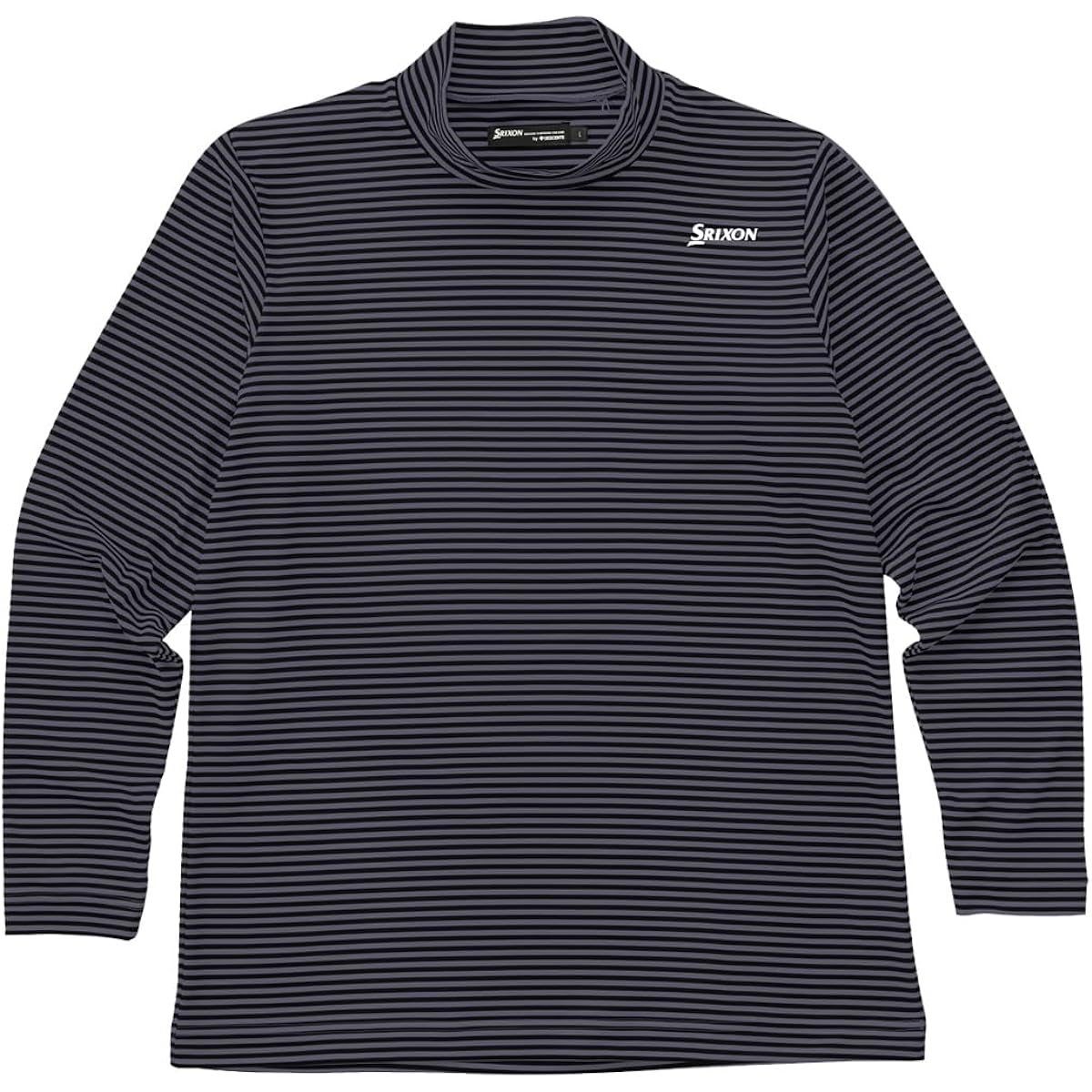 [SRIXON] Mock Neck Long Sleeve Shirt, Brushed Lining, Border, Stretch, Heat Navi, Thermal Storage, MOTION 3D, Sweat Absorption, Golf, RGMWJB10 Men's