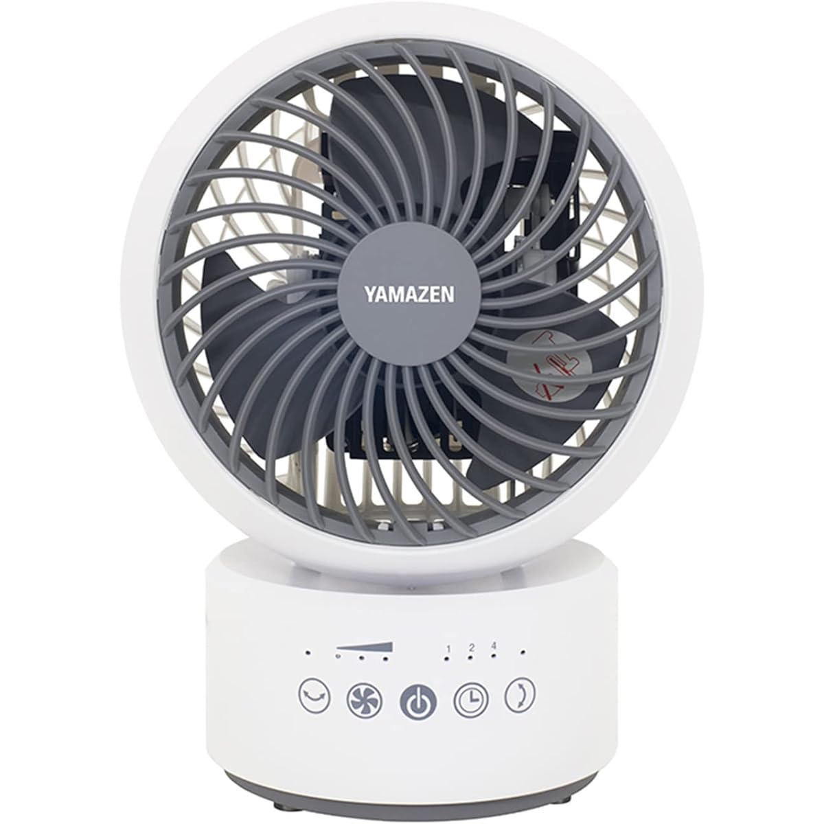 YAMAZEN Circulator, 10 tatami mats, Automatic swinging up and down, left and right, 3 levels of air volume, Quiet, Easy to clean, Off timer YAR-FKW151(WH)