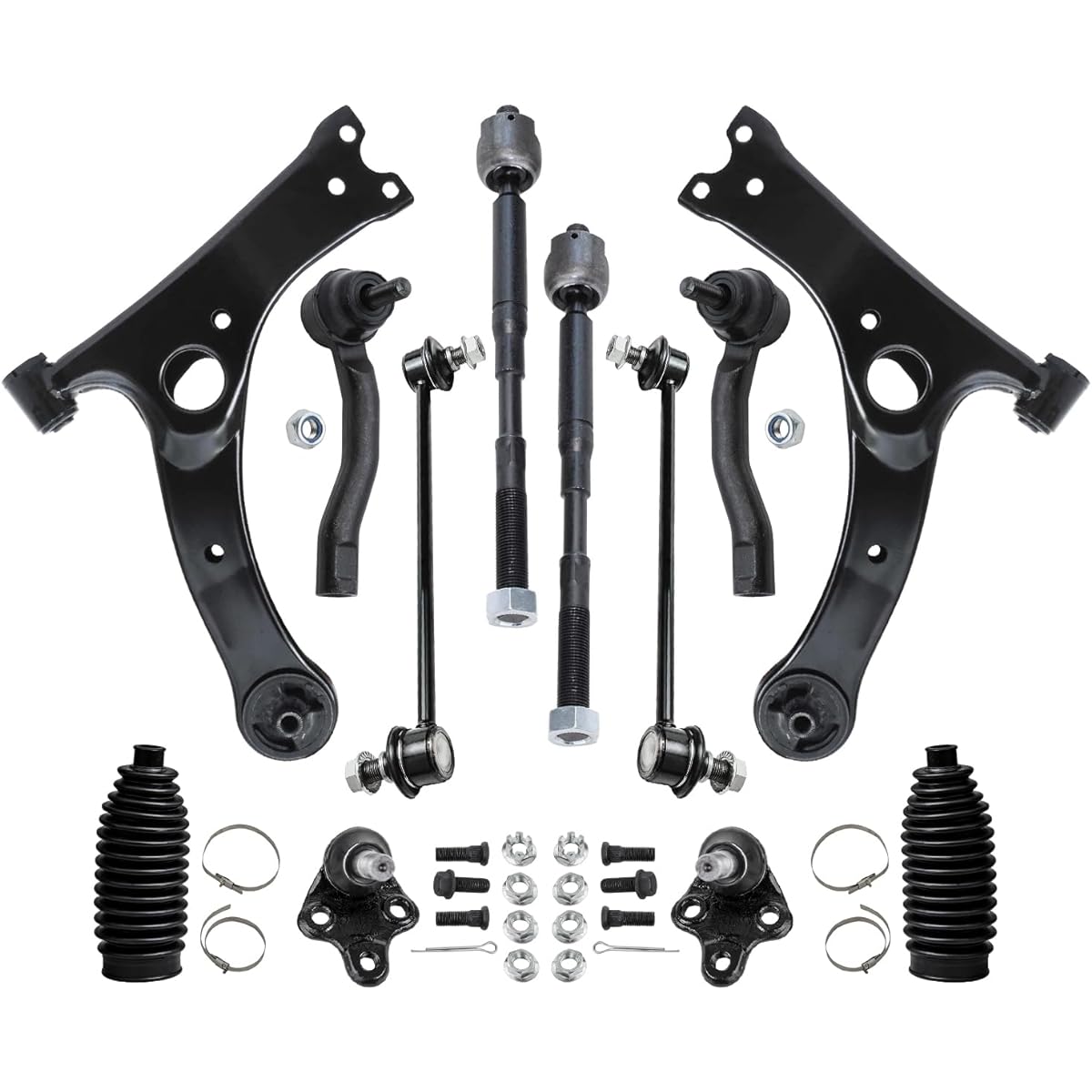 Front suspension kit 12 points -frontlower control arm + lower ball joint + swell end link + Thai rod end (not suitable for Japanese models) -Please check the vehicle filter.