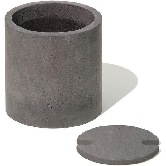 soil diatomaceous earth planter cover black