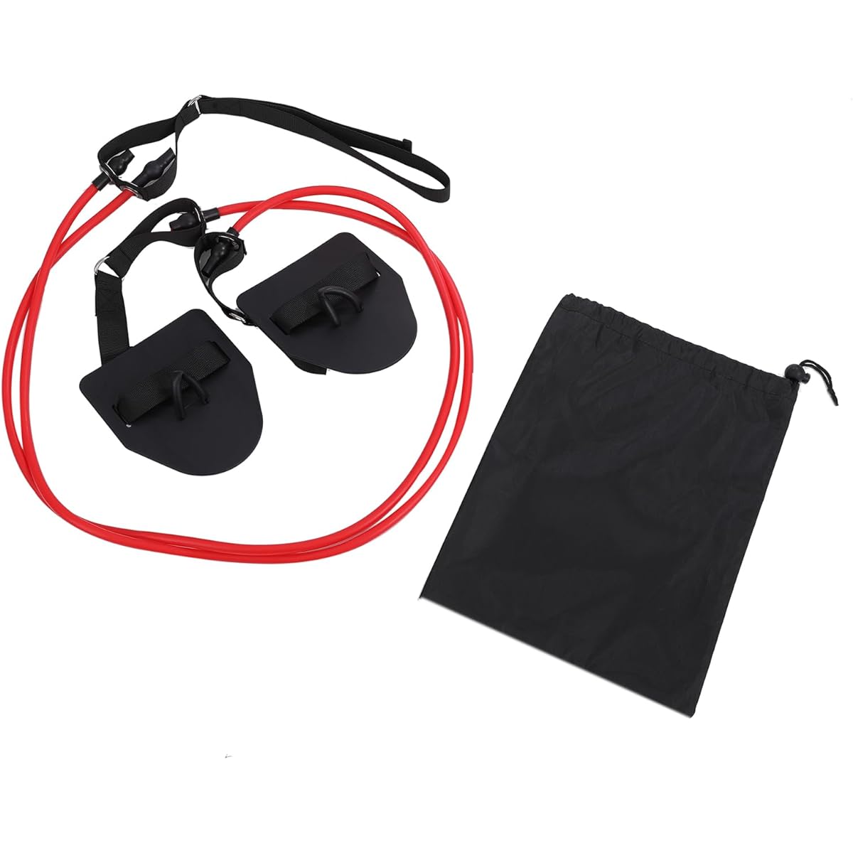 Pure Seek Swimming Training Tube Stretch Band Training Stretch Cord with Paddle for Elementary School Students
