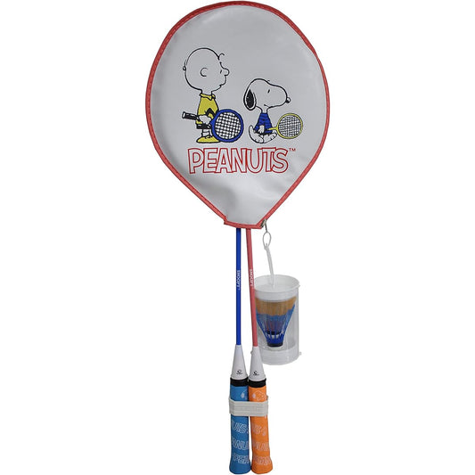 SAKURAI Snoopy Badminton Racket Set of 2, Gadded up, 2 Shuttles Included, Special Cover Included SN-1012