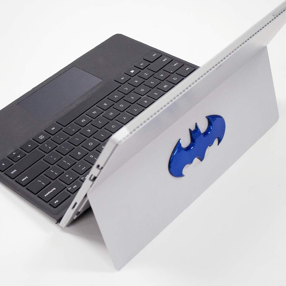 Fan Emblems Batman Batwing Logo 3d Car Emblem Blue Chrome, DC Comics, Automotive Sticker Decal Badge flexes to fully Adhere to Cars, Trucks, Motorcycles, Laptops, Windows, Almost Anything