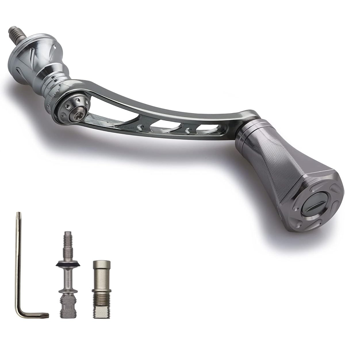 HEIGHTEN 56mm reel handle with 23mm knob for Shimano (SHIMANO) Daiwa (DAIWA) general purpose spinning reel Tornado Series