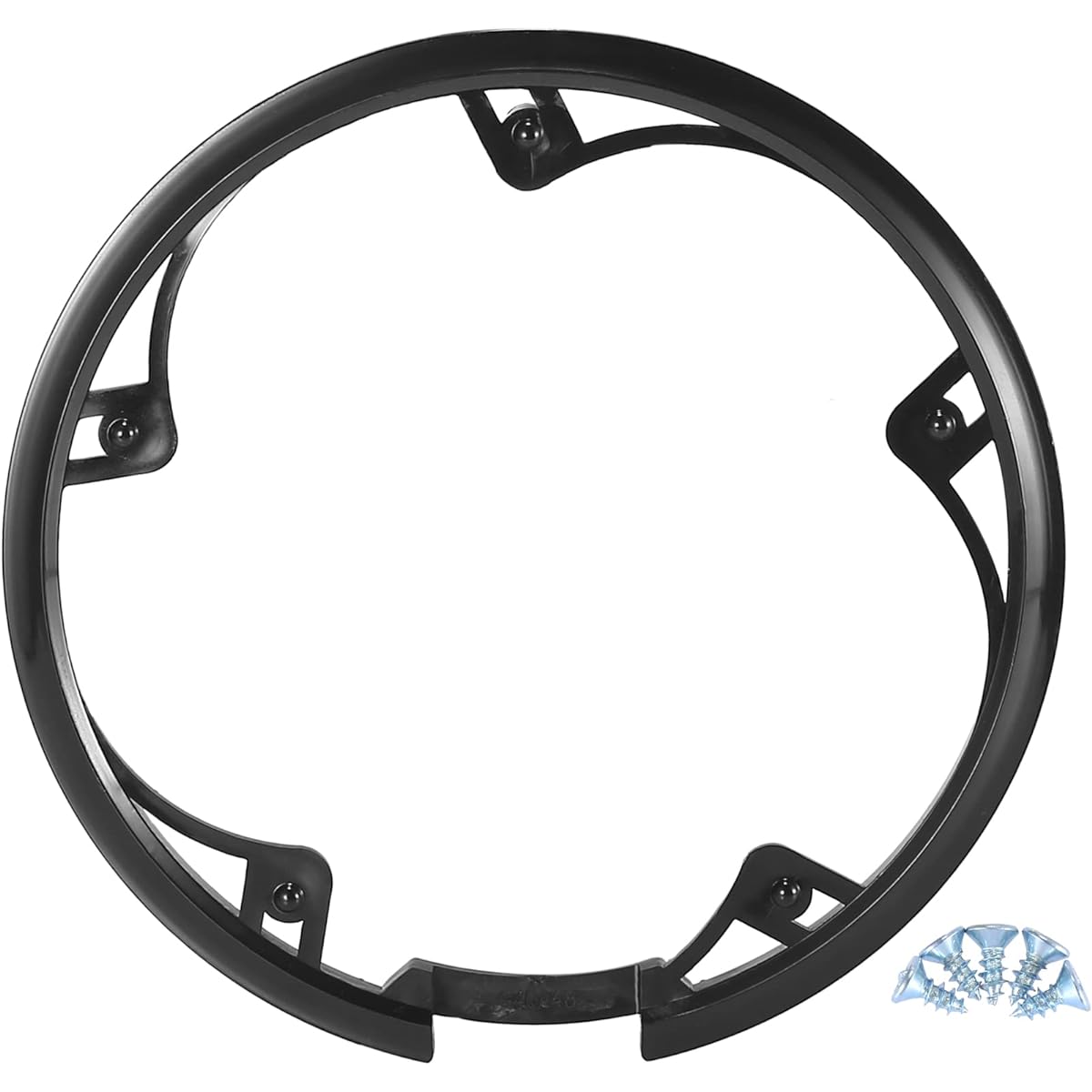 X AUTOHAUX Bike Crankset Chainwheel Protective Cover Chainwheel Protective Cover 48 Teeth 10cm 5 Holes Black