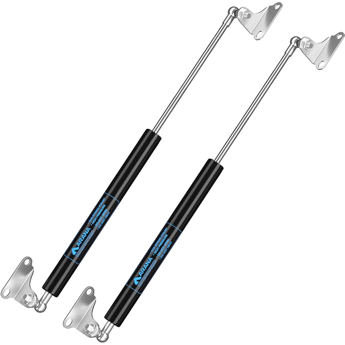 ARANA 15 -inch Lift Support Strut Gas Spring Shock 300N/75 Pound propeller per Pound RV Bed Bed Floor Hatch Trap Door TV Cabinet High Durable Box Lid Window Camper Shell L Mount 2 pieces (load capacity 55 ~ 75 pounds)