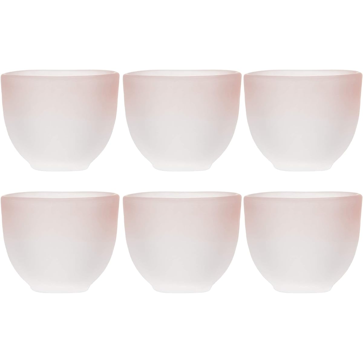 Toyo Sasaki Glass Sake Glass Sake Cup Set of 6 Pink 65ml 42011RS-600