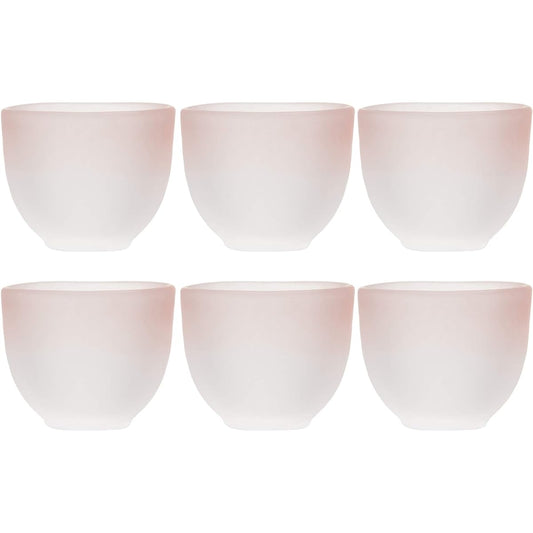Toyo Sasaki Glass Sake Glass Sake Cup Set of 6 Pink 65ml 42011RS-600