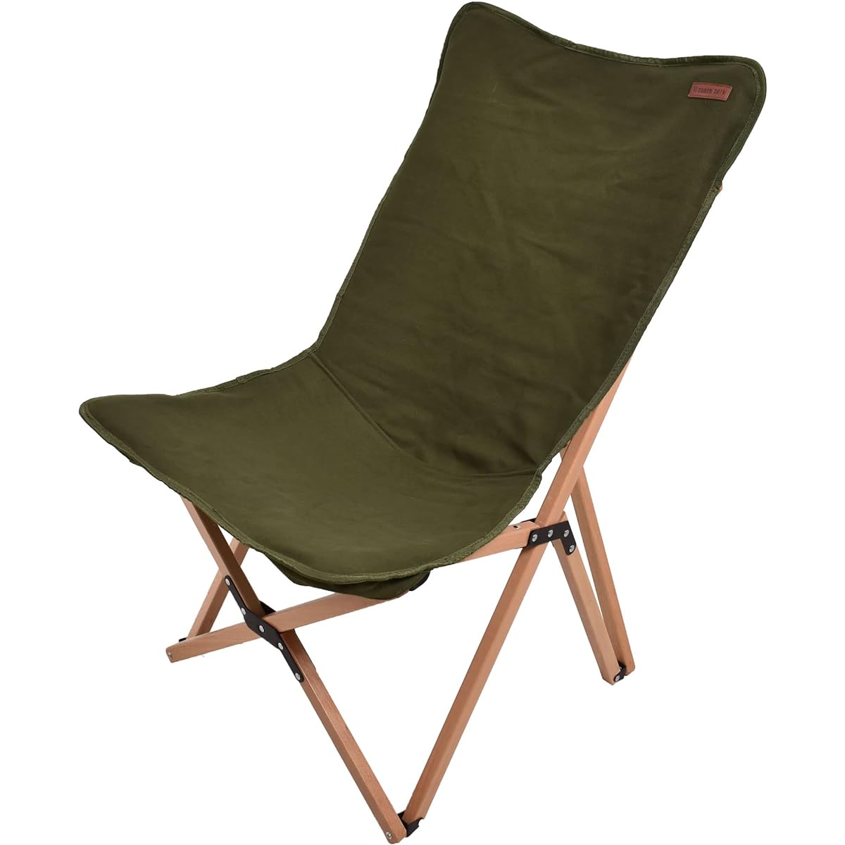 Peace Park Folding Wood Chair Medium Folding Compact Chair with Storage Bag
