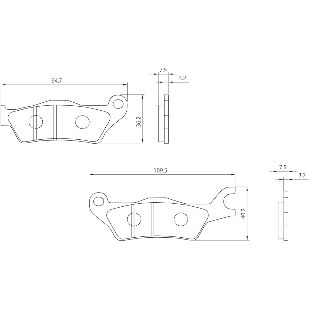 Daytona Motorcycle Brake Pad Golden Pad