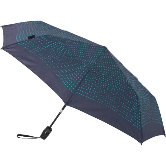 Knirps Folding Umbrella One-Touch Automatic Open/Close Safety System T.220 (Difference Navy)