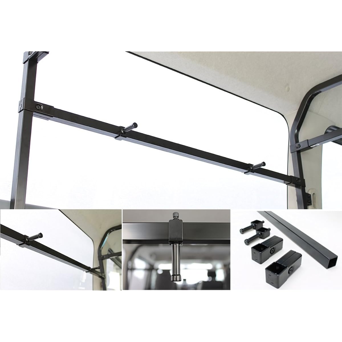Artisan Shelf Dedicated Extra Optional Vertical Bar Set 200 Series Hiace Regius Ace [Super GL/DX Rear Heater Included, Left] 200-G21L