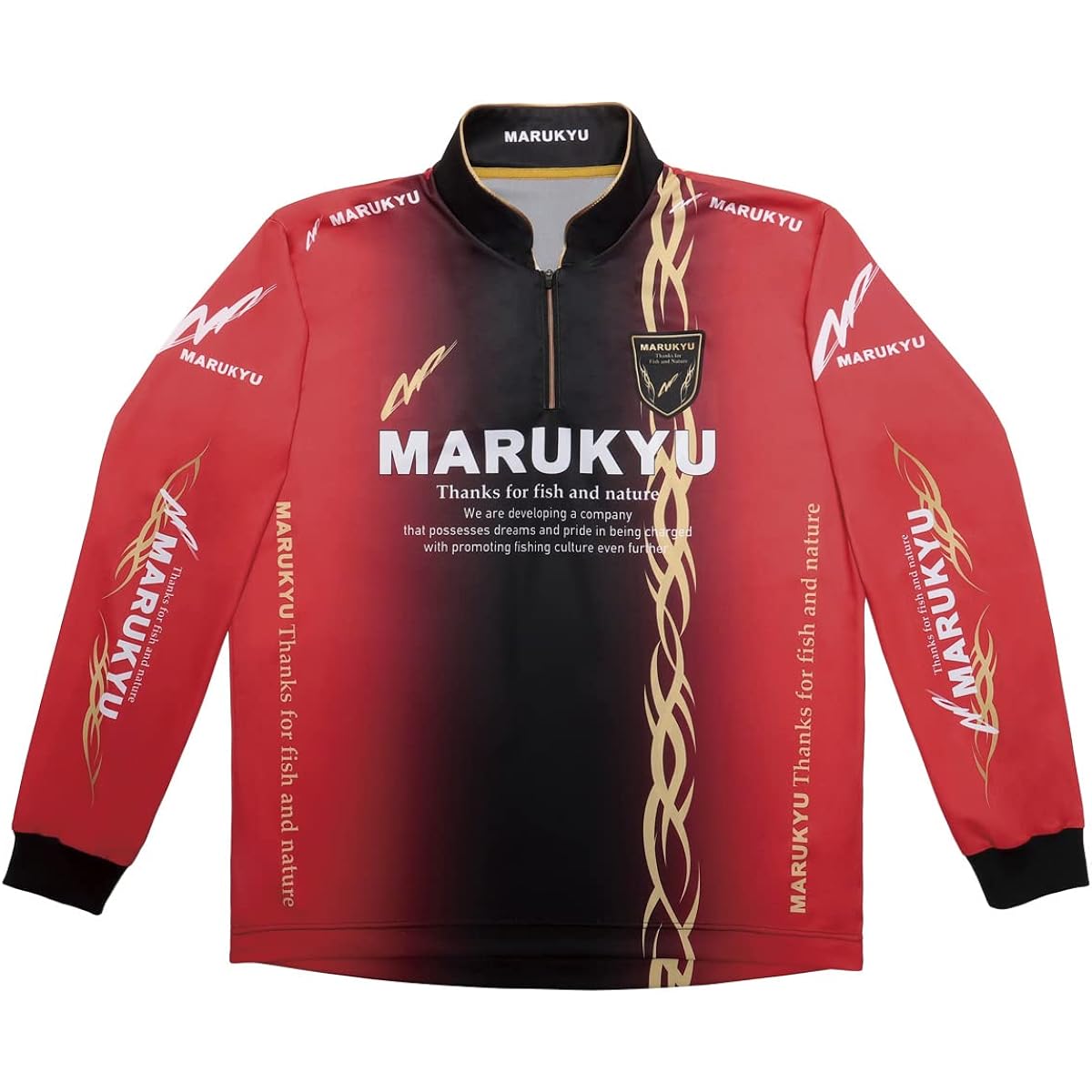 Marukyu High End Zip Up Shirt 02 Red