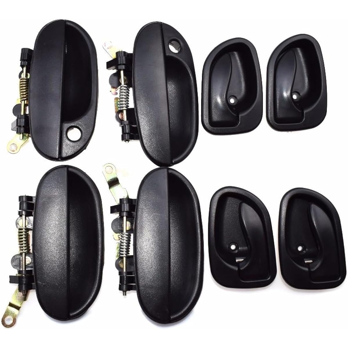 Car Parts Black Outdoor Black Interior Door handle 8 pieces Hyun Diac cent 1996 1997 1998 1999 Car Parts