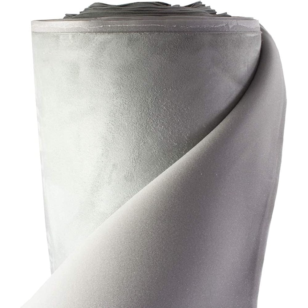 Suede headliner form with lining 60 -inch replacement aging/fading/damage/color/style selection (gray 12 inch x 60 inch)